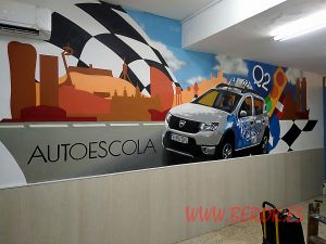 Graffiti Autoescuela Interior Q2 300x100000